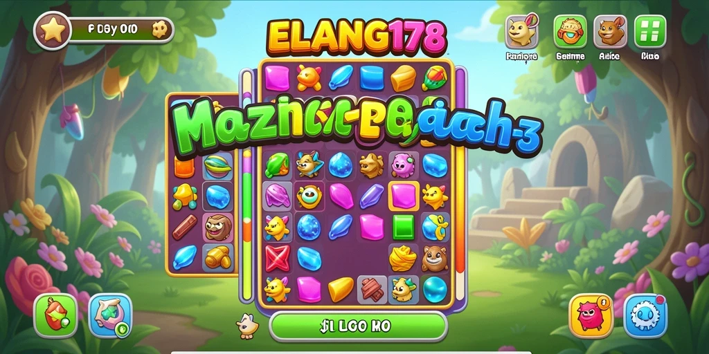 Tangkapan layar gameplay ELANG178 dengan grafis menawan dan tantangan Match-3.