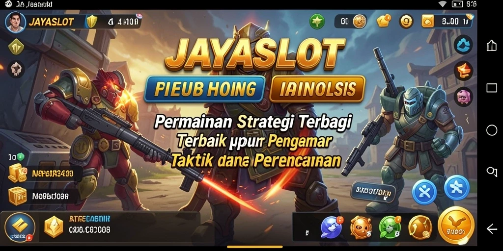 Tampilan gameplay JAYASLOT yang mendebarkan dan penuh strategi.
