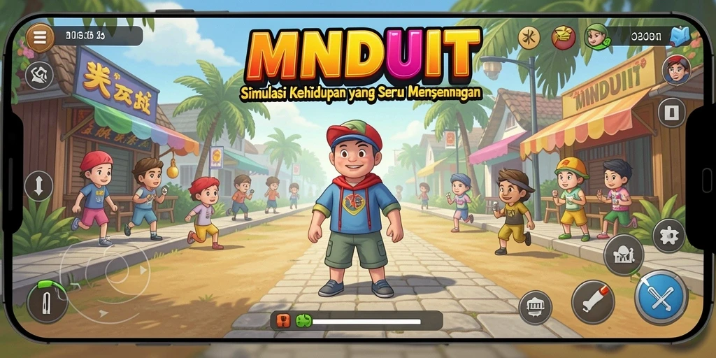 Tampilan gameplay MNDUIT yang mengasyikkan dan realistis.