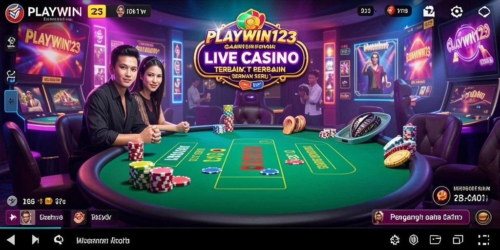 Tampilan menarik dari gameplay Live Casino PLAYWIN123 yang mendebarkan.