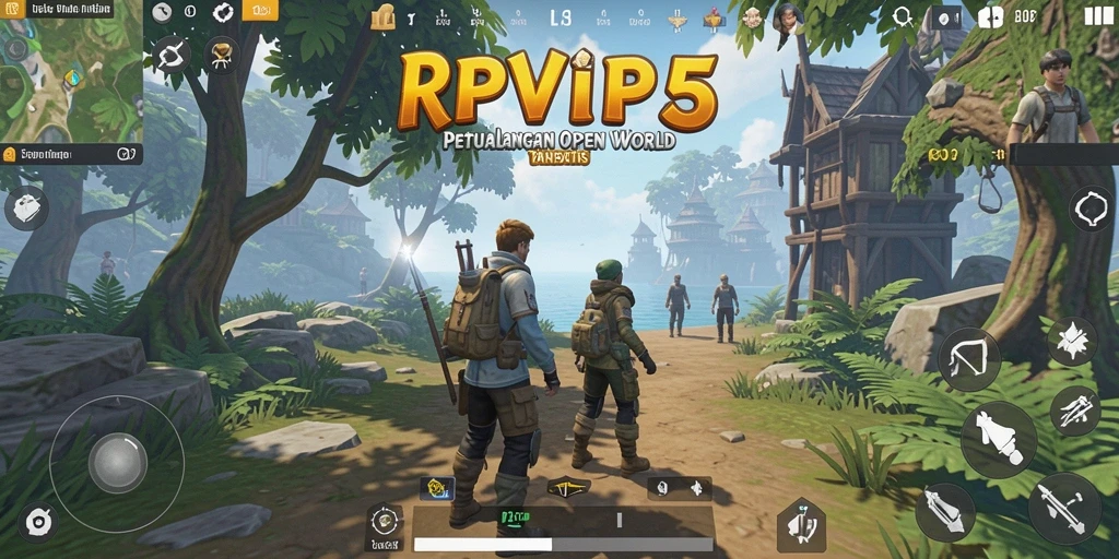 Tampilan gameplay RPVIP5 yang menakjubkan dan luas.