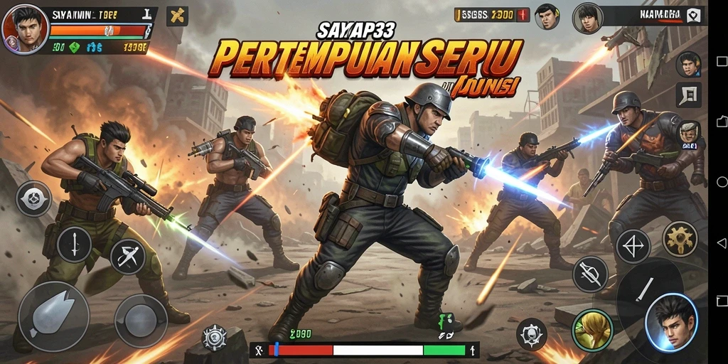 Screenshot dari <strong>SAYAP33</strong> menunjukkan intensitas pertempuran yang seru.