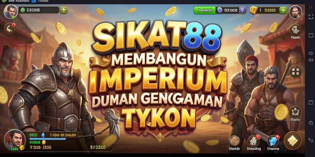 Screenshot SIKAT88 menampilkan gameplay membangun bisnis Tycoon.